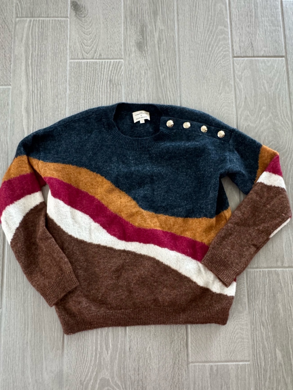 LES COMPOSANTES POUR SEZANE Kid Mohair Alpaca Merino Sweater Size Small VGUC - Picture 5 of 8